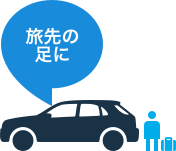 旅先の足に
